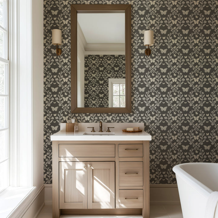 Butterfly Garden - Ashwood Wallpaper