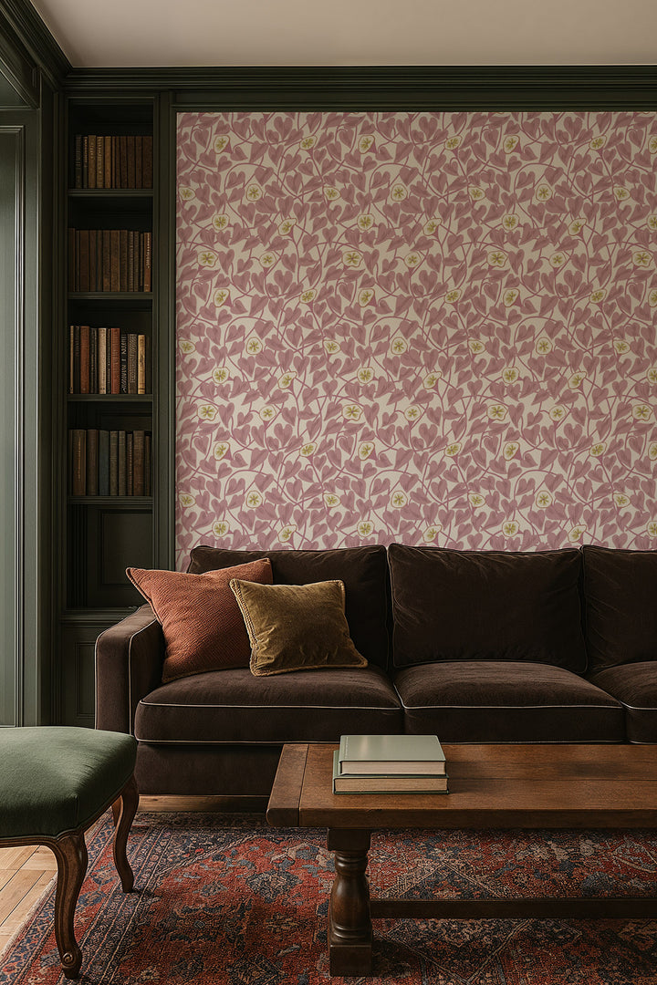 Climbing Vine - Dusty Blush Wallpaper
