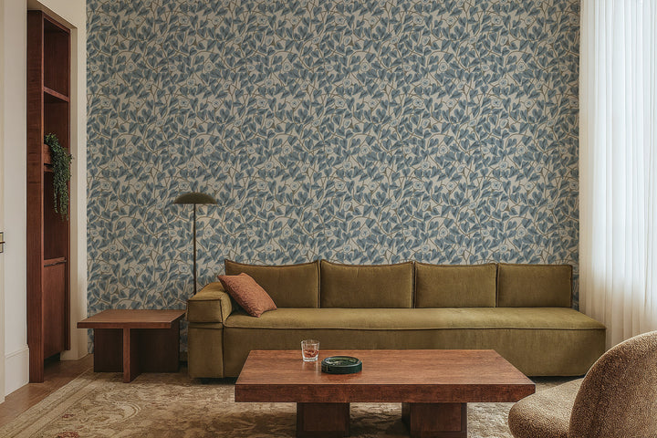 Climbing Vine - Linen Stone Wallpaper