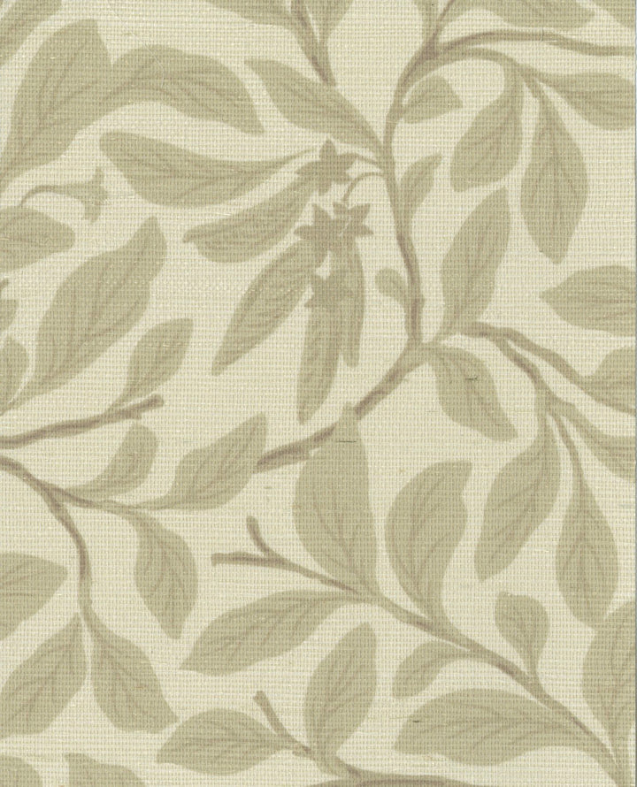 Leaf And Pod Linen Grasscloth