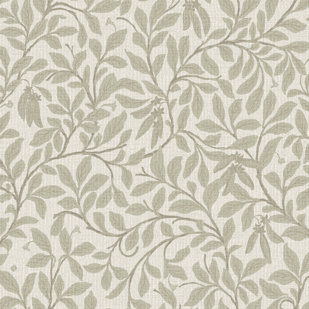 Leaf And Pod Linen Grasscloth