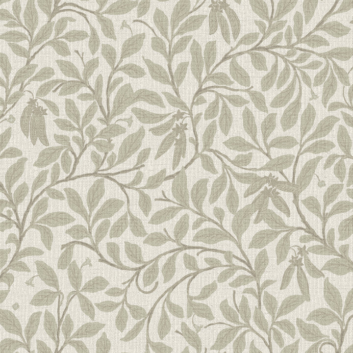 Leaf And Pod Linen Grasscloth