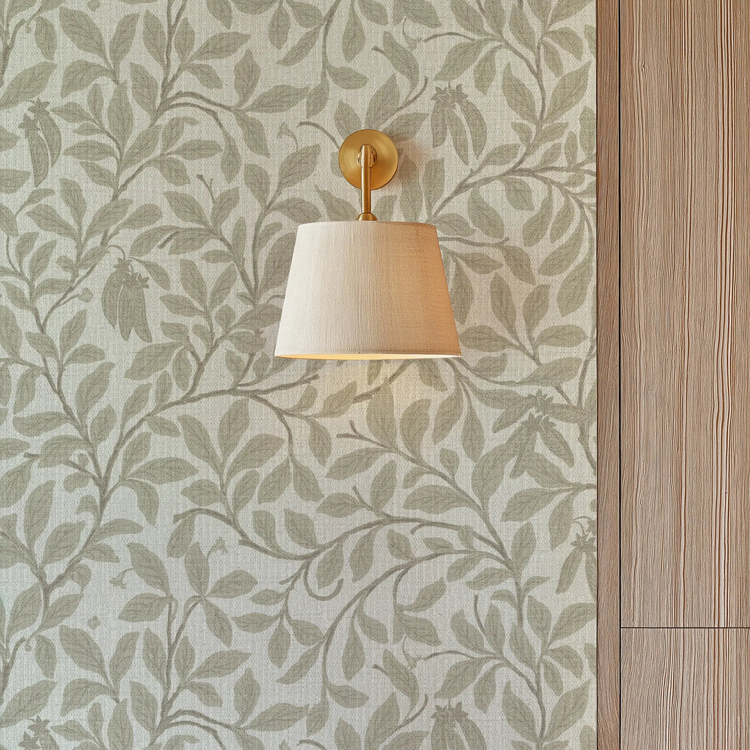 Leaf And Pod Linen Grasscloth