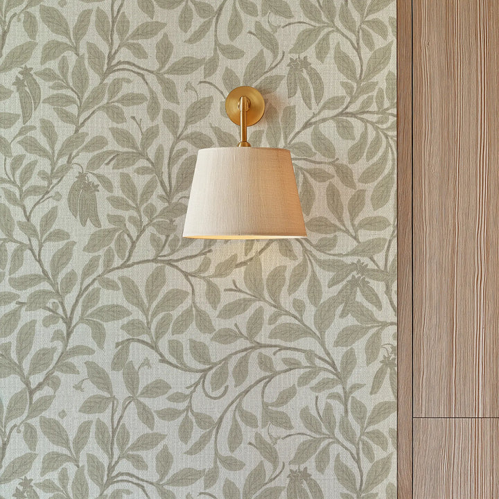 Leaf And Pod Linen Grasscloth