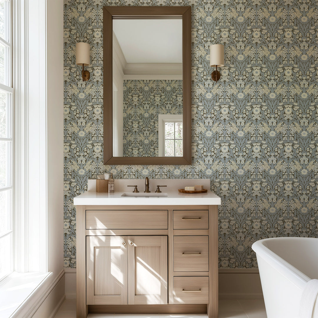 Wild Meadow - Earthtone Wallpaper