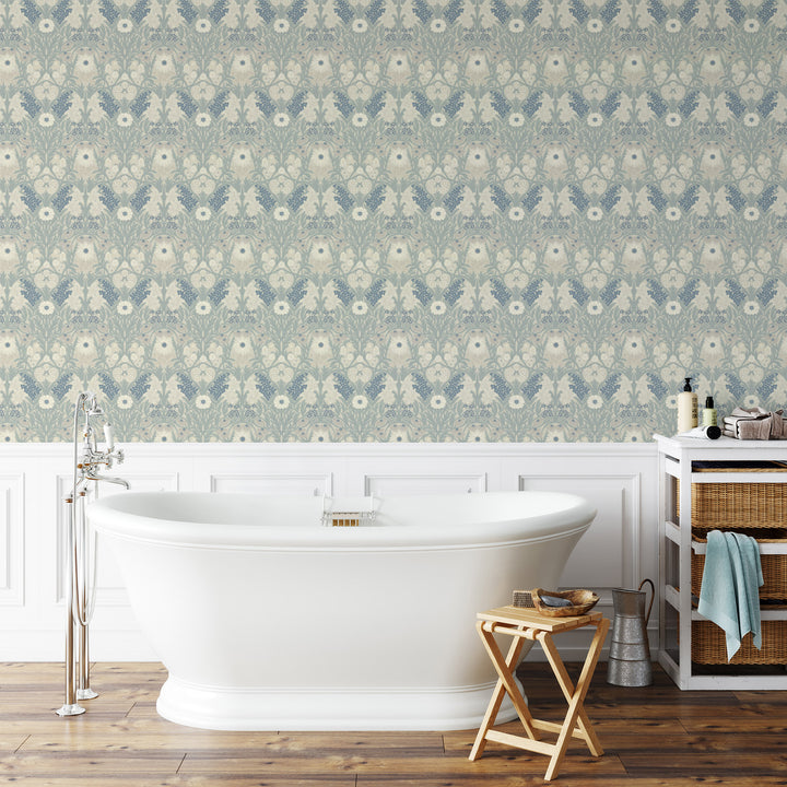 Wild Meadow - Linen Stone Wallpaper