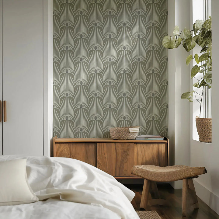 Carlyle Feather - Coconut Husk Wallpaper