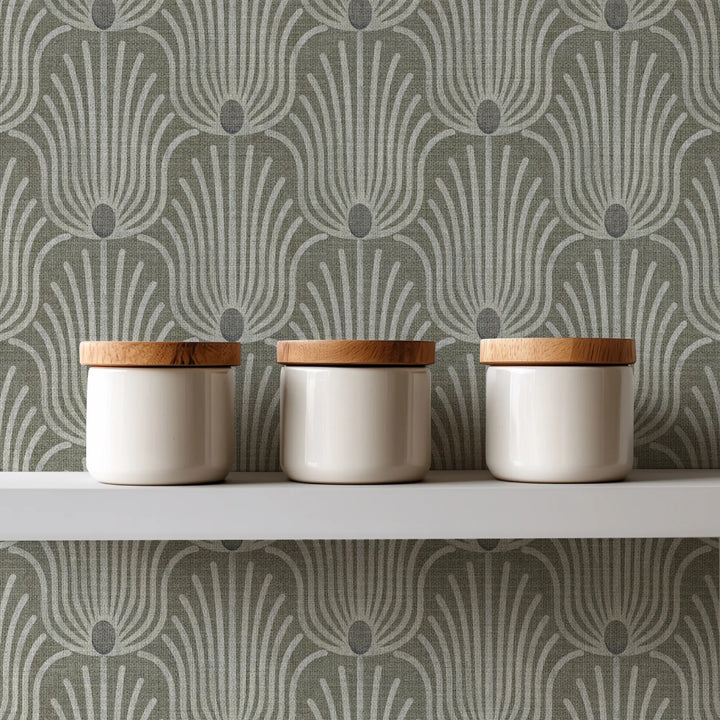 Carlyle Feather Coconut Husk Grasscloth