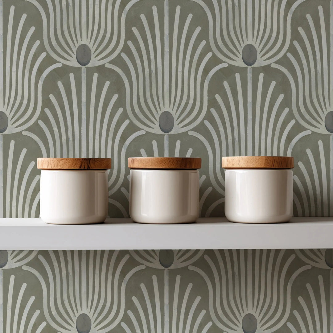 Carlyle Feather - Coconut Husk Wallpaper