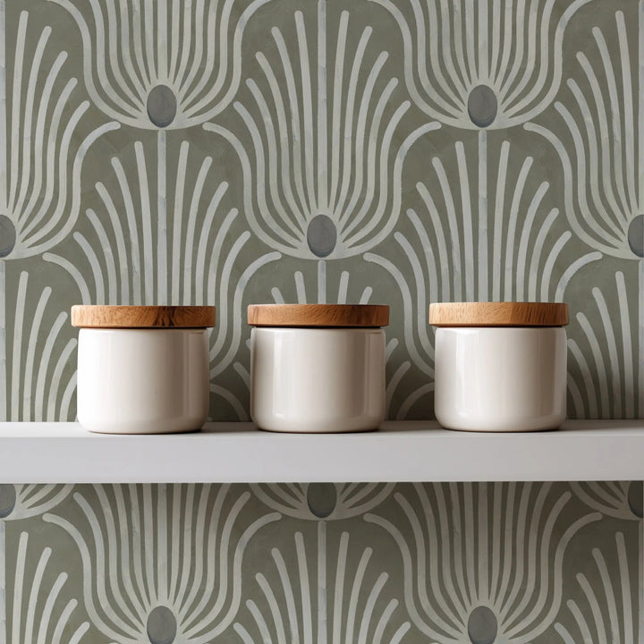 Carlyle Feather - Coconut Husk Wallpaper