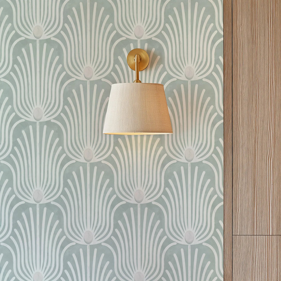 Carlyle Feather - Plaster Gray Wallpaper