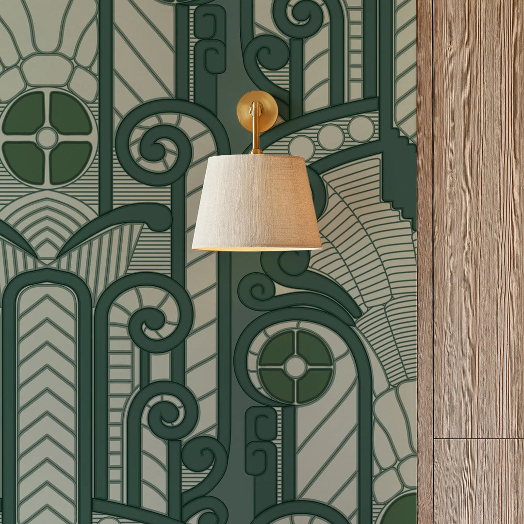 Congress Relief - Deep Emerald Wallpaper