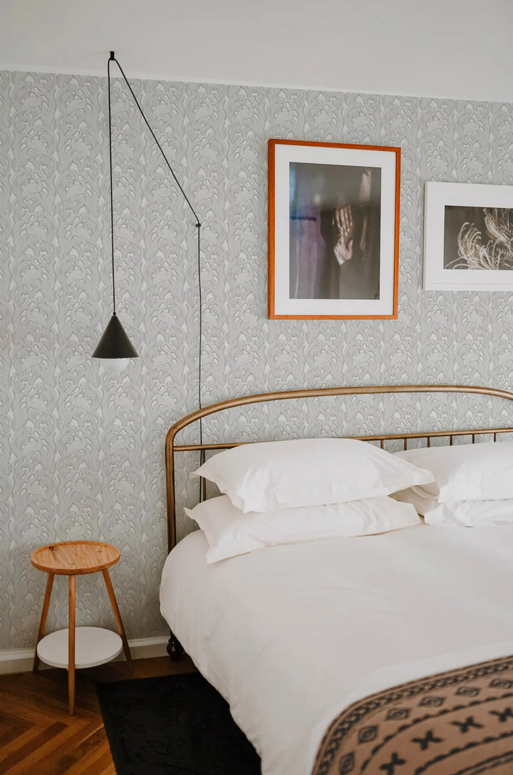 Deco Heron - Plaster Wallpaper