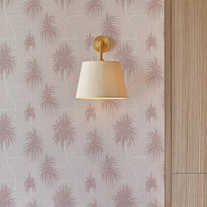 Dragon Tree Blush Pink Grasscloth