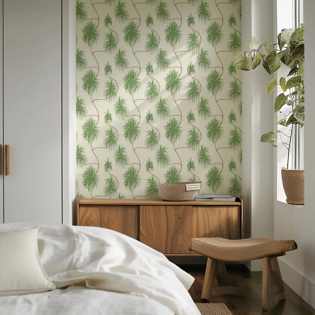 Dragon Tree - Taupe Wallpaper