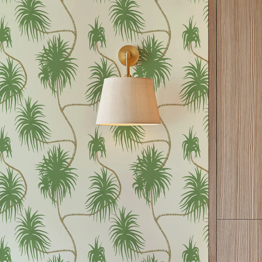 Dragon Tree - Taupe Wallpaper
