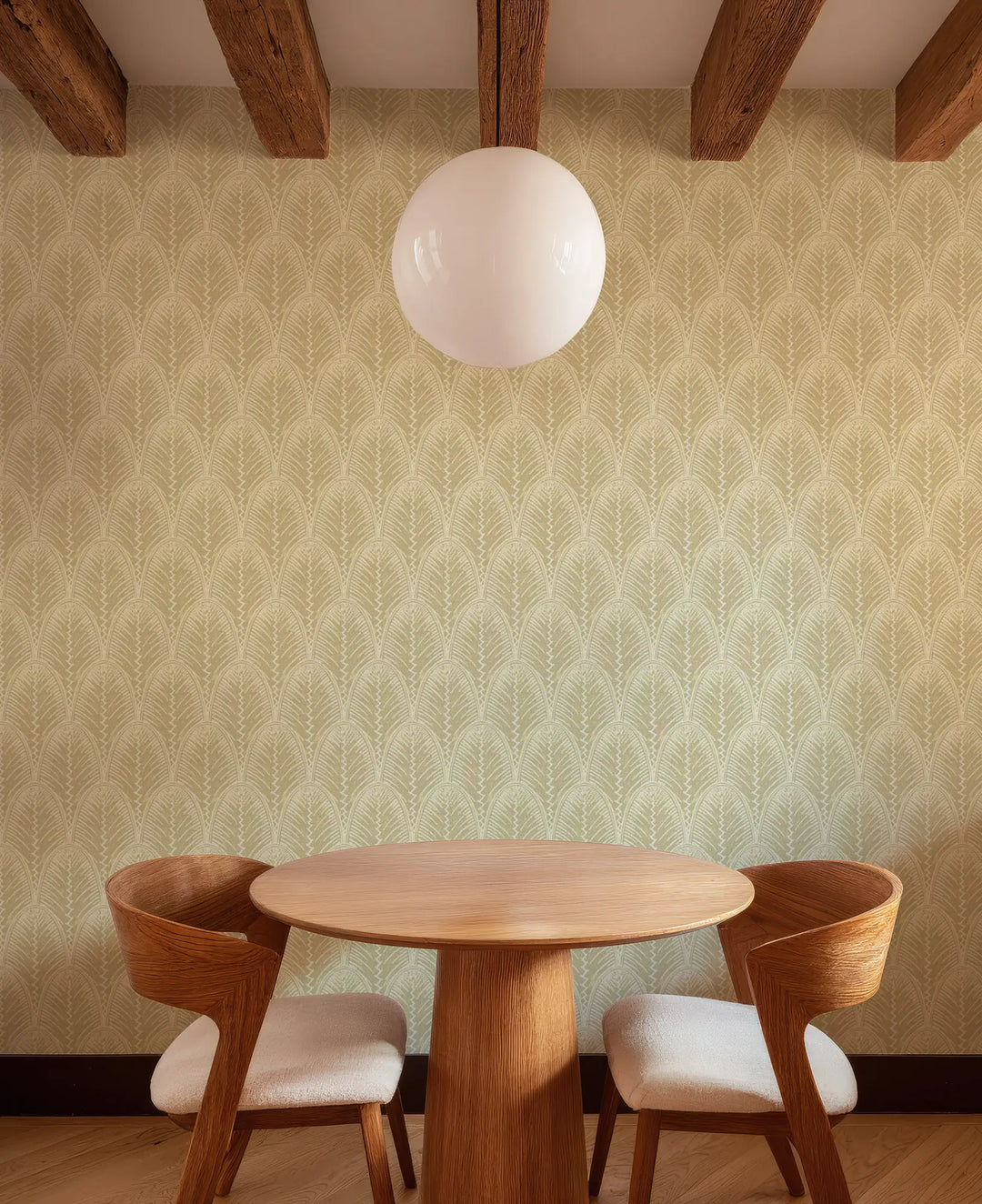 Fountain Fan - Hazy Yellow Wallpaper