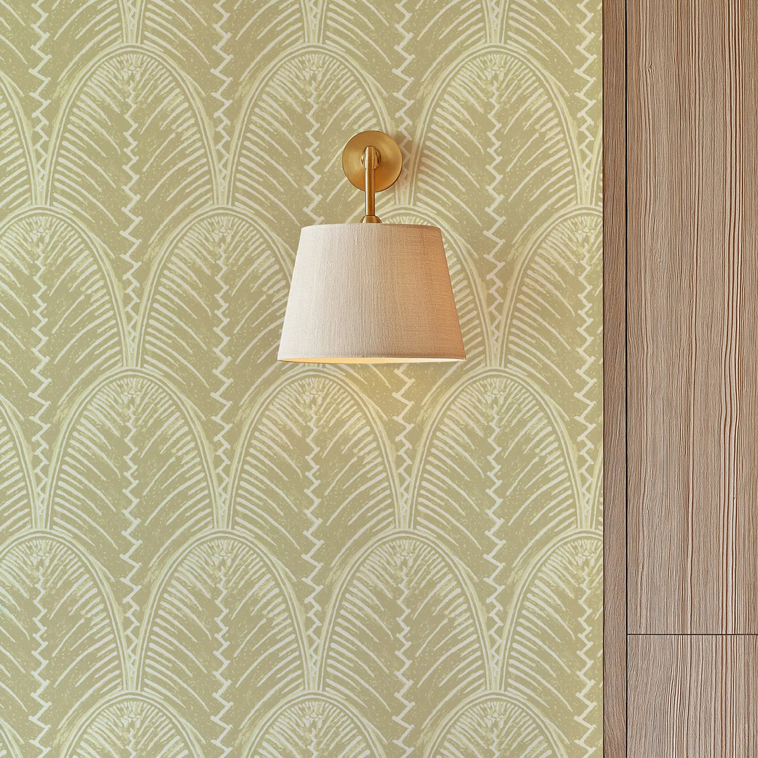 Fountain Fan - Hazy Yellow Wallpaper