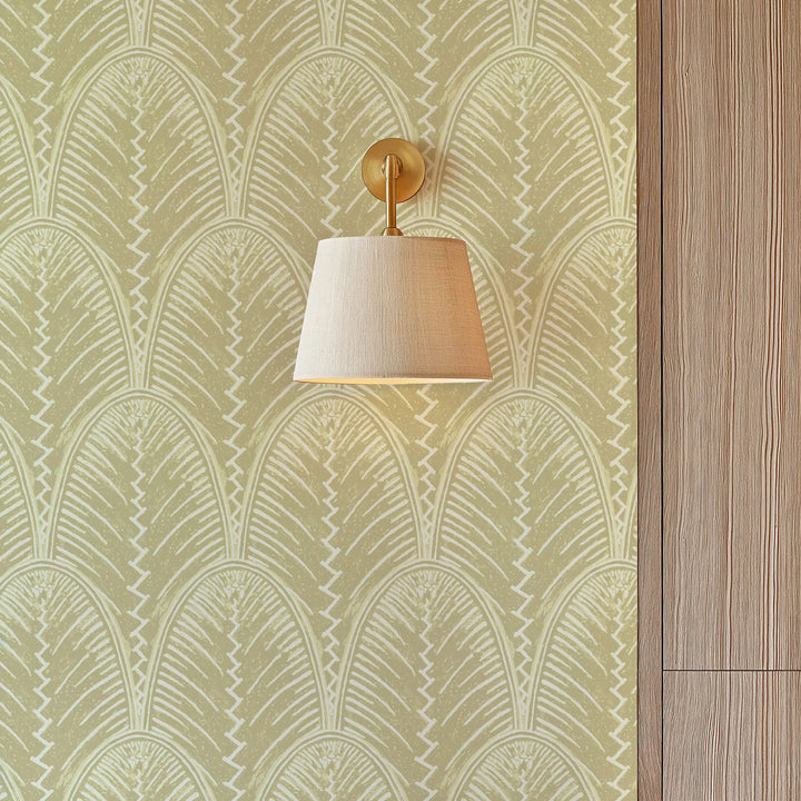 Fountain Fan - Hazy Yellow Wallpaper