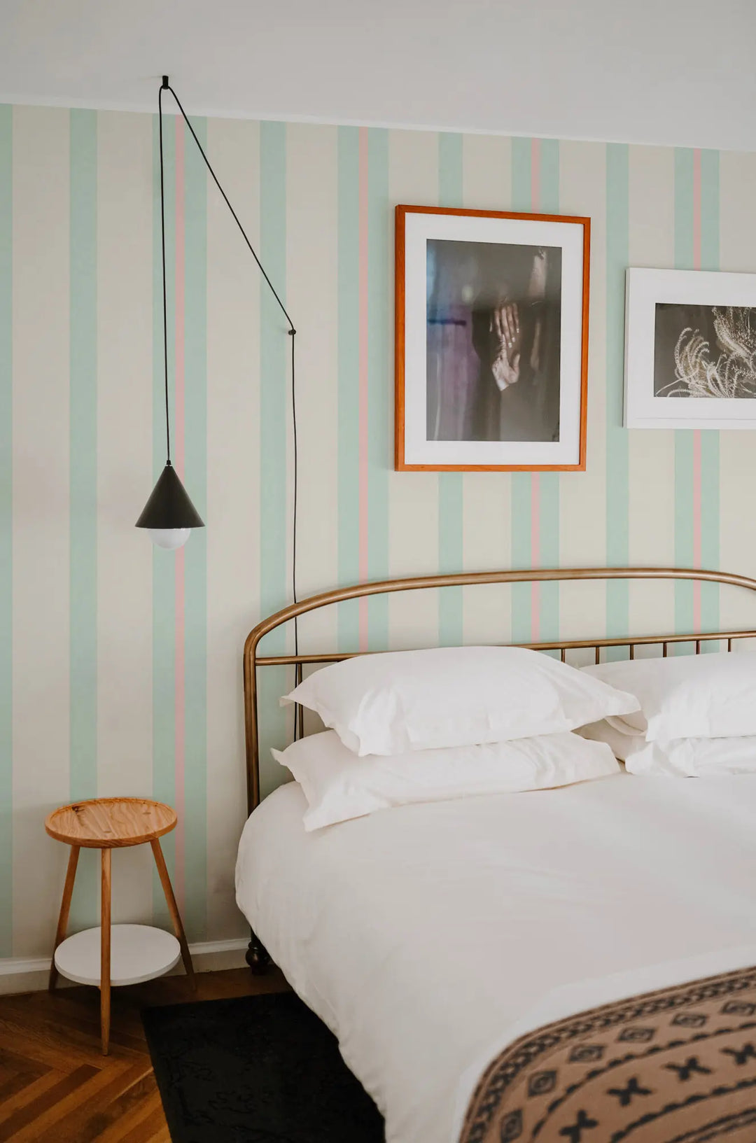 Miami Stripe - South Beach Teal Wallpaper