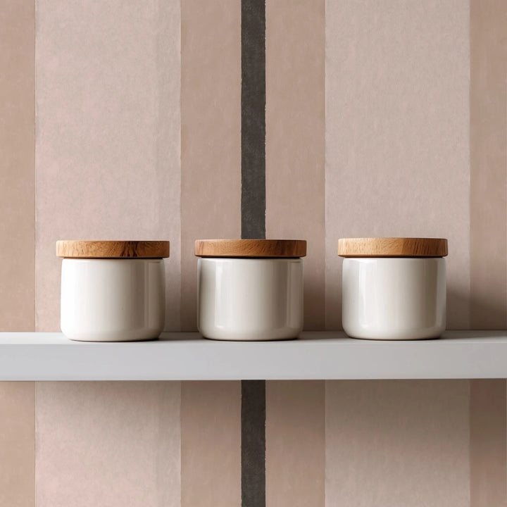 Miami Stripe - Stucco Wallpaper