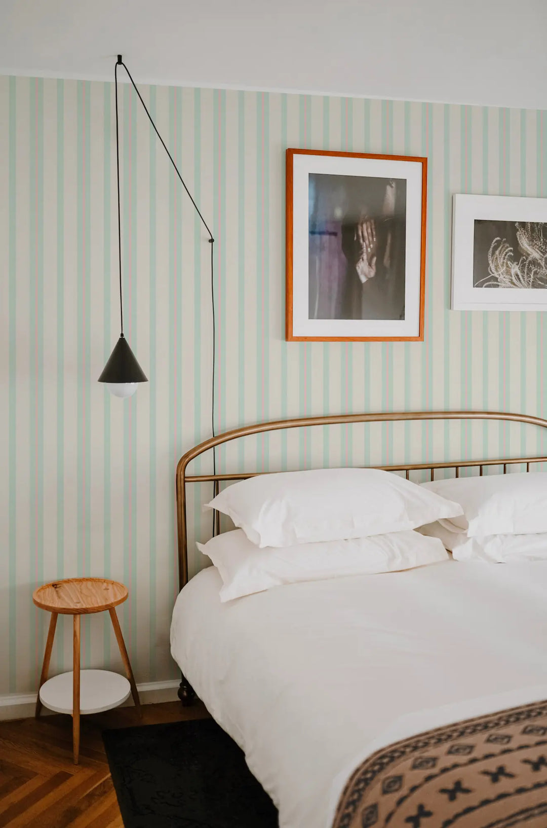 Miami Stripe Mini - South Beach Teal Wallpaper