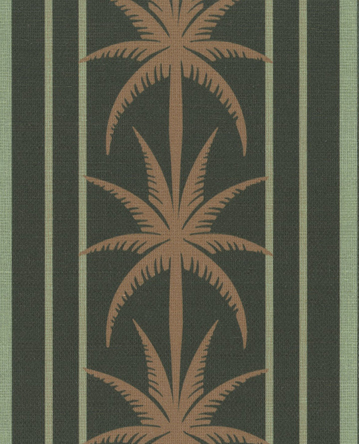 Ocean Drive Stripe Bronze Night Grasscloth