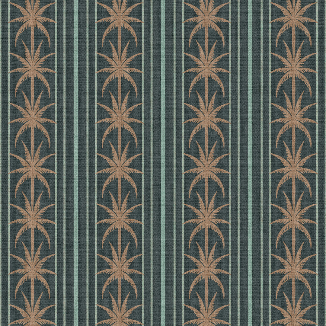 Ocean Drive Stripe Bronze Night Grasscloth