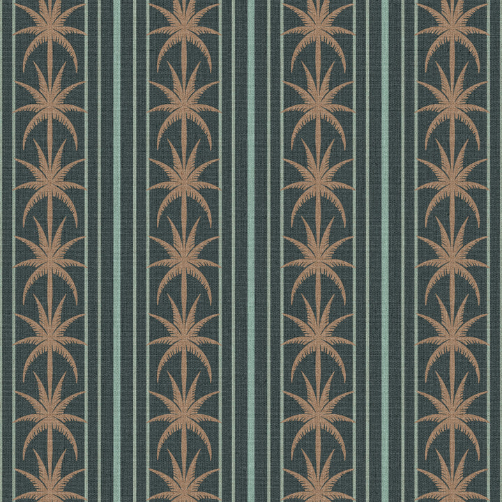 Ocean Drive Stripe Bronze Night Grasscloth