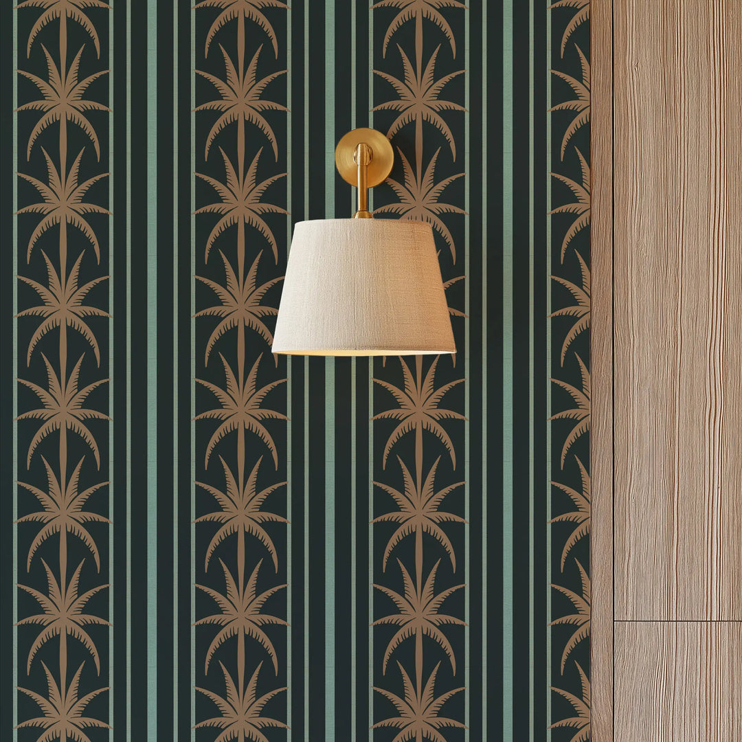 Ocean Drive Stripe - Bronze Night Wallpaper