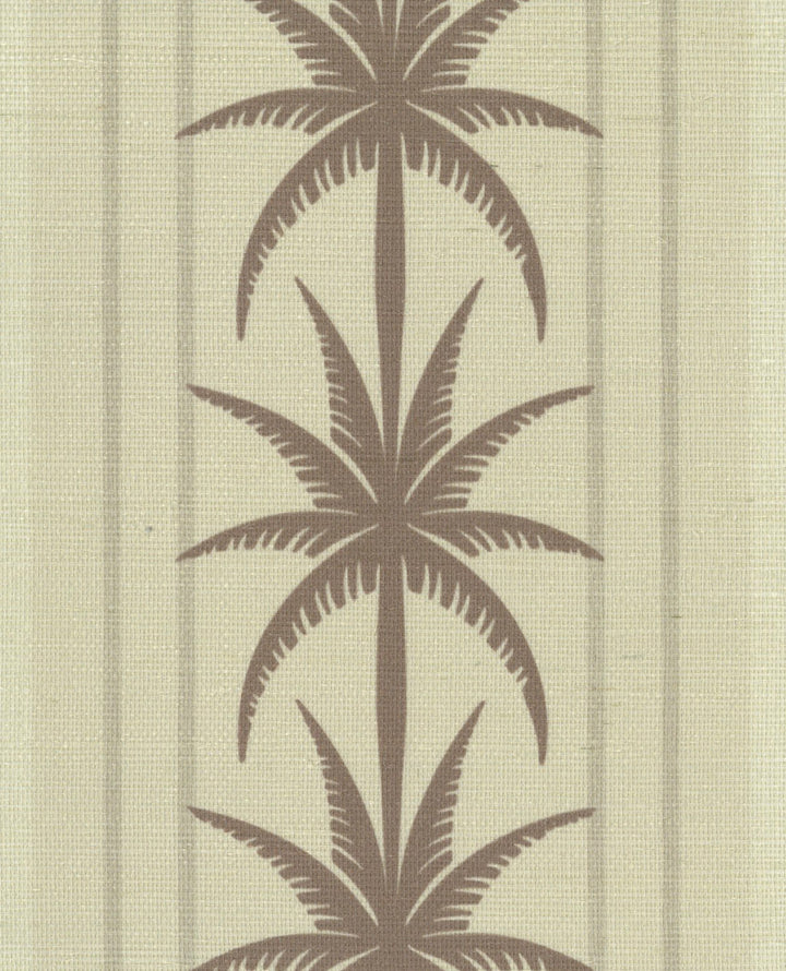 Ocean Drive Stripe Coconut Linen Grasscloth
