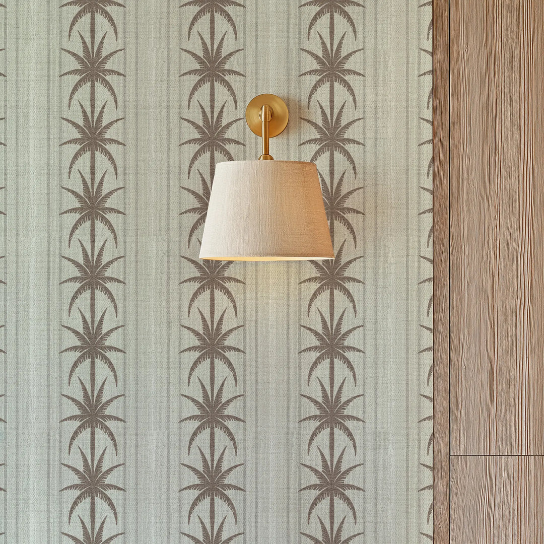 Ocean Drive Stripe Coconut Linen Grasscloth