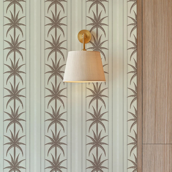 Ocean Drive Stripe - Coconut Linen Wallpaper