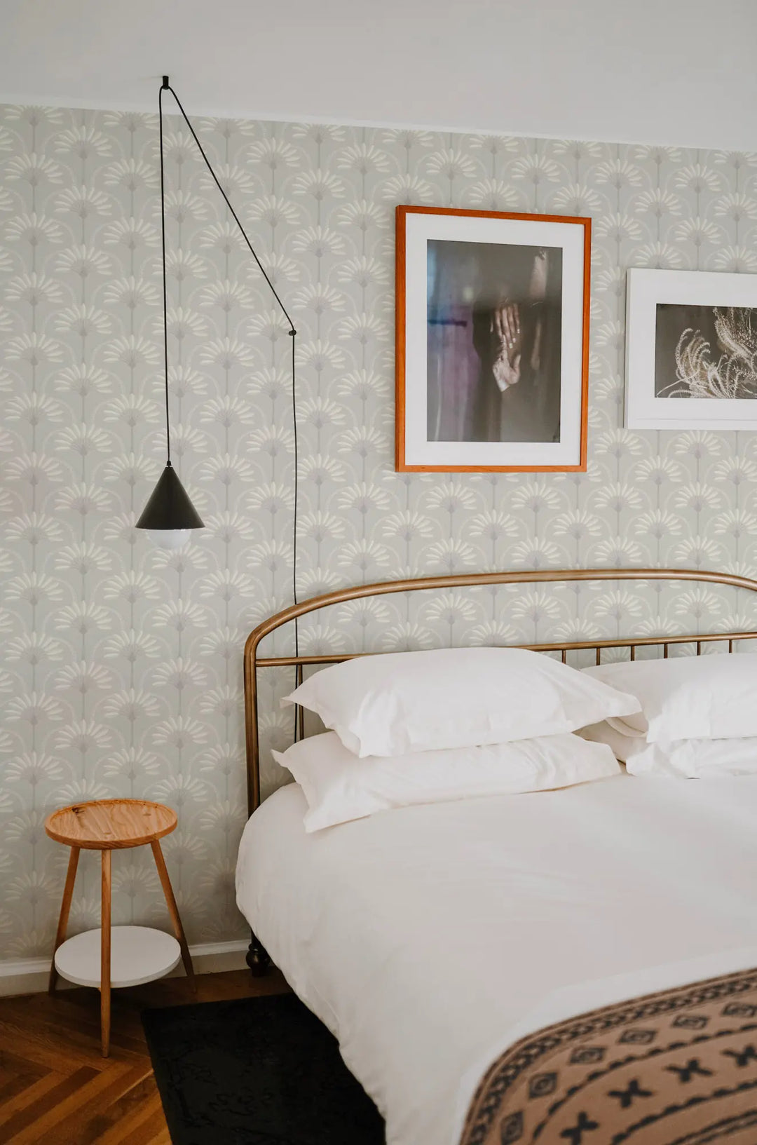 Palm Arches - Linen Wallpaper