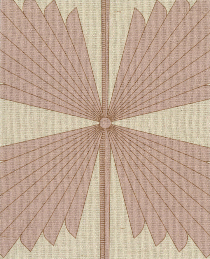 Palmetto Deco Pink Grasscloth
