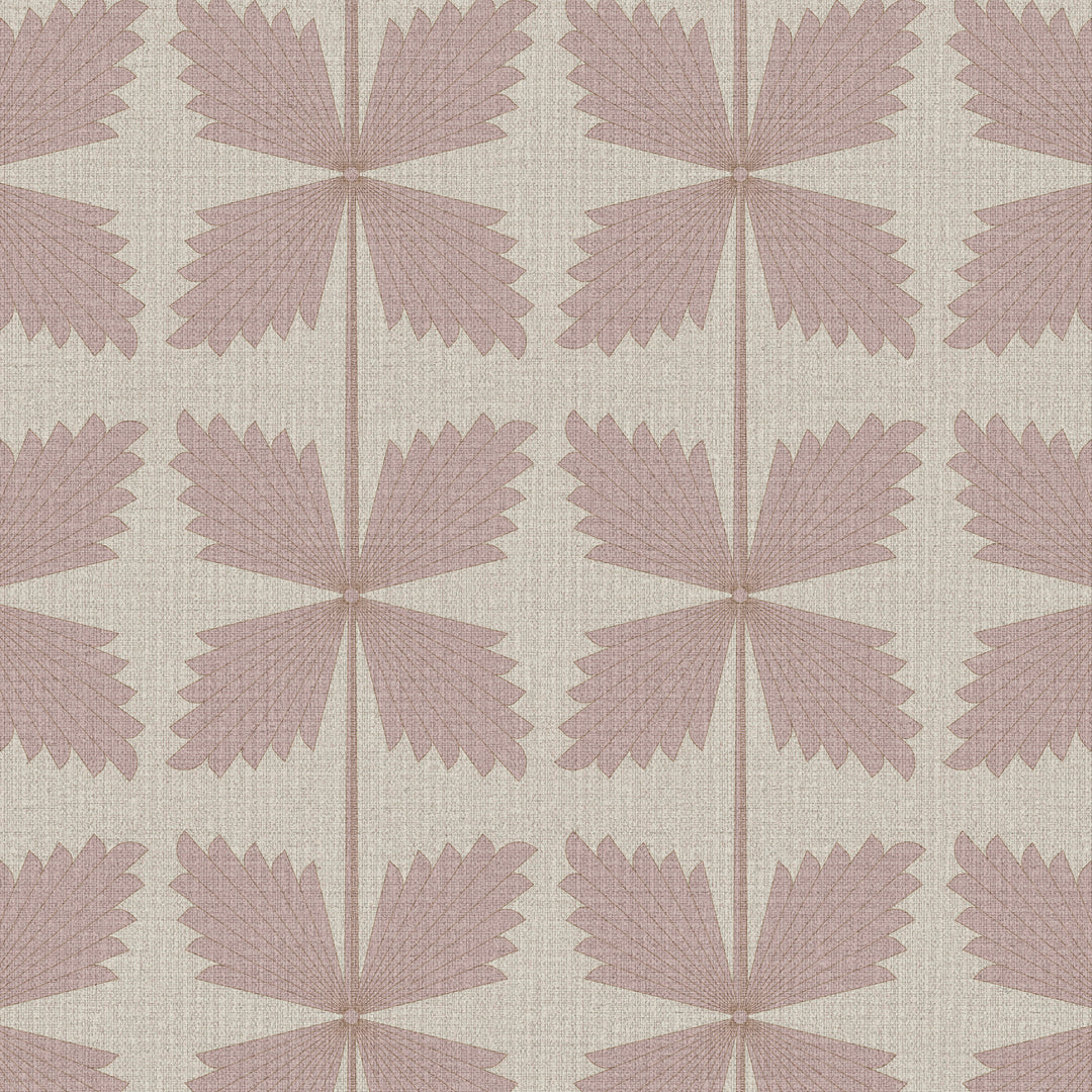 Palmetto Deco Pink Grasscloth
