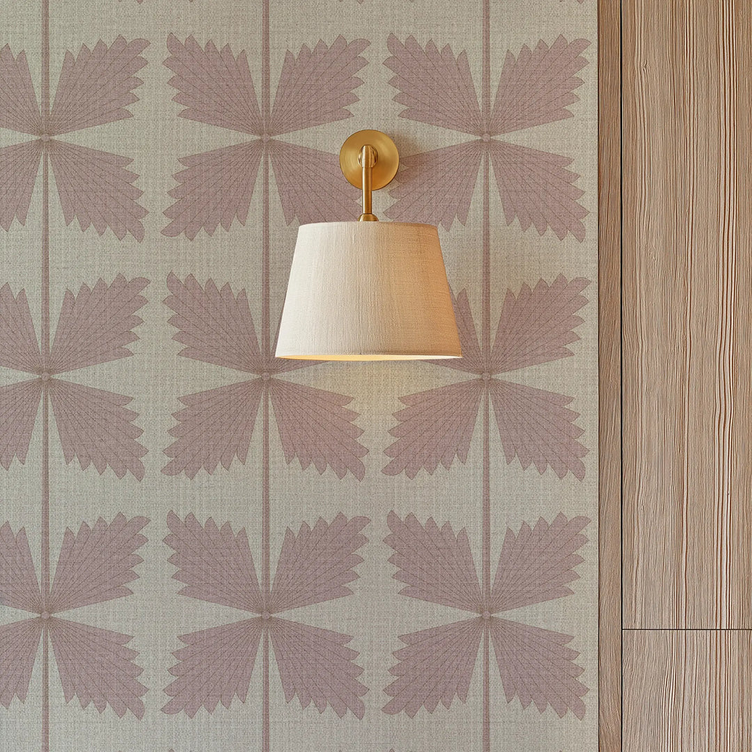 Palmetto Deco Pink Grasscloth