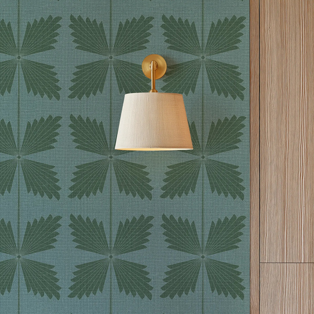 Palmetto Emerald Grasscloth