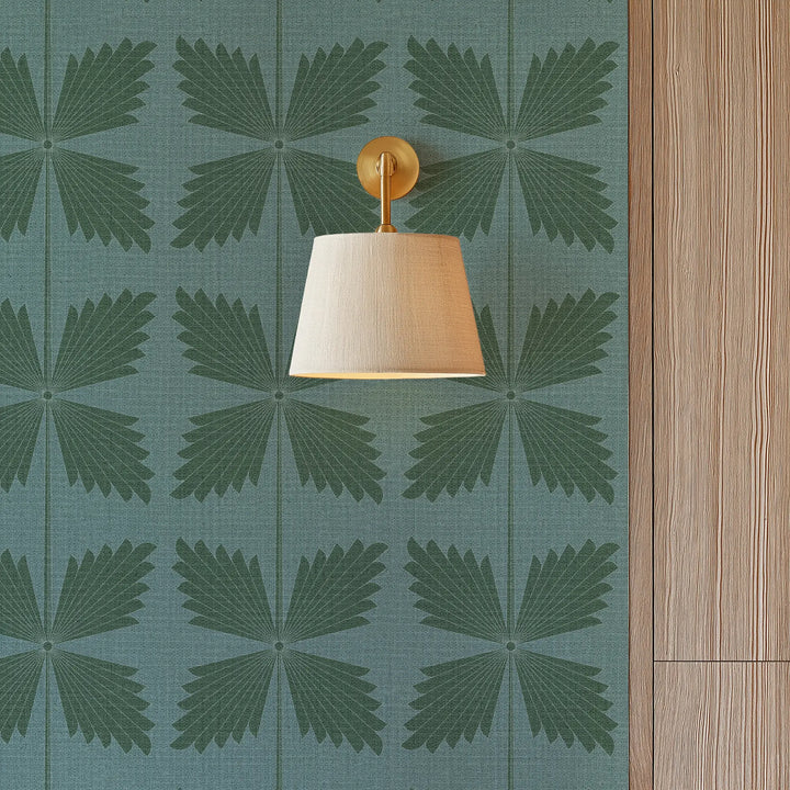 Palmetto Emerald Grasscloth