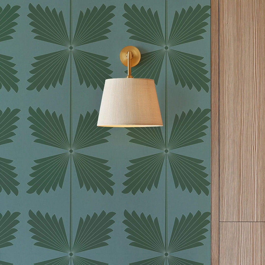 Palmetto - Emerald Wallpaper