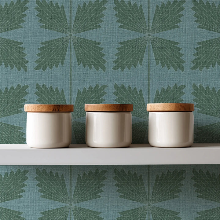Palmetto Emerald Grasscloth