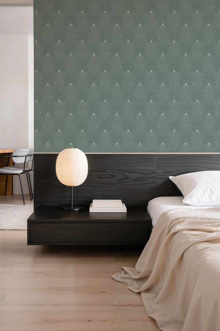 Beaded Current - Blue Green Wallpaper