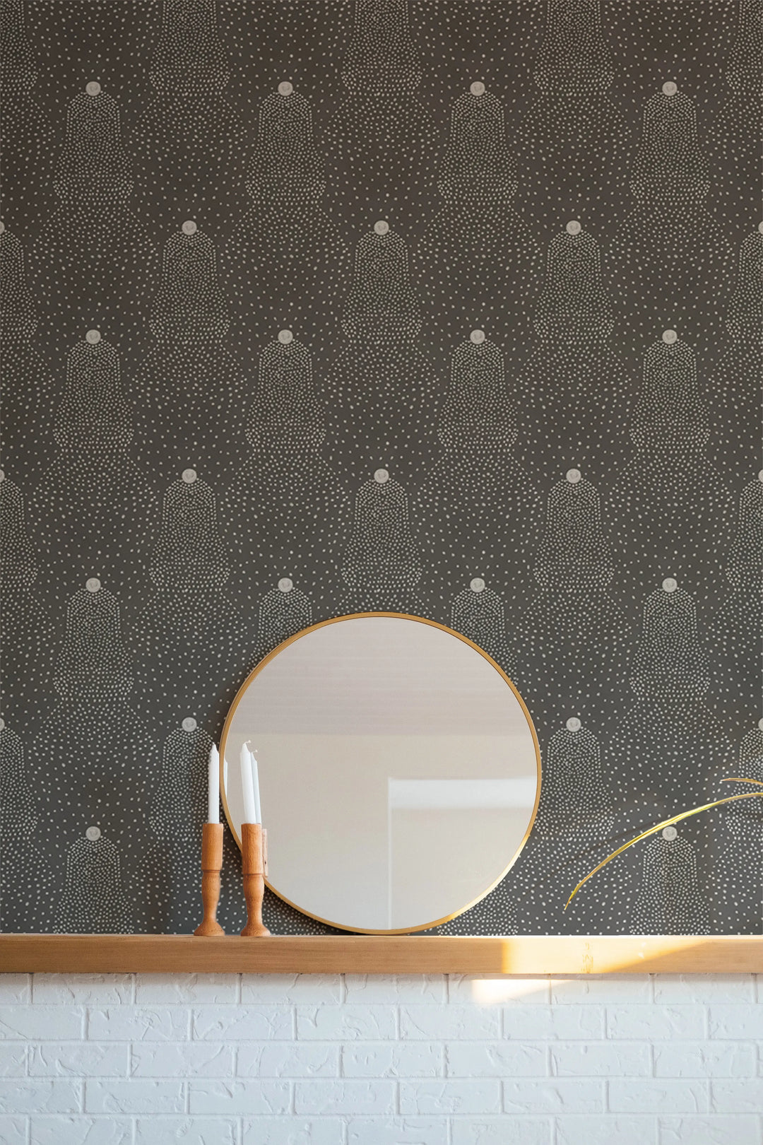 Beaded Current - Soft Black Wallpaper