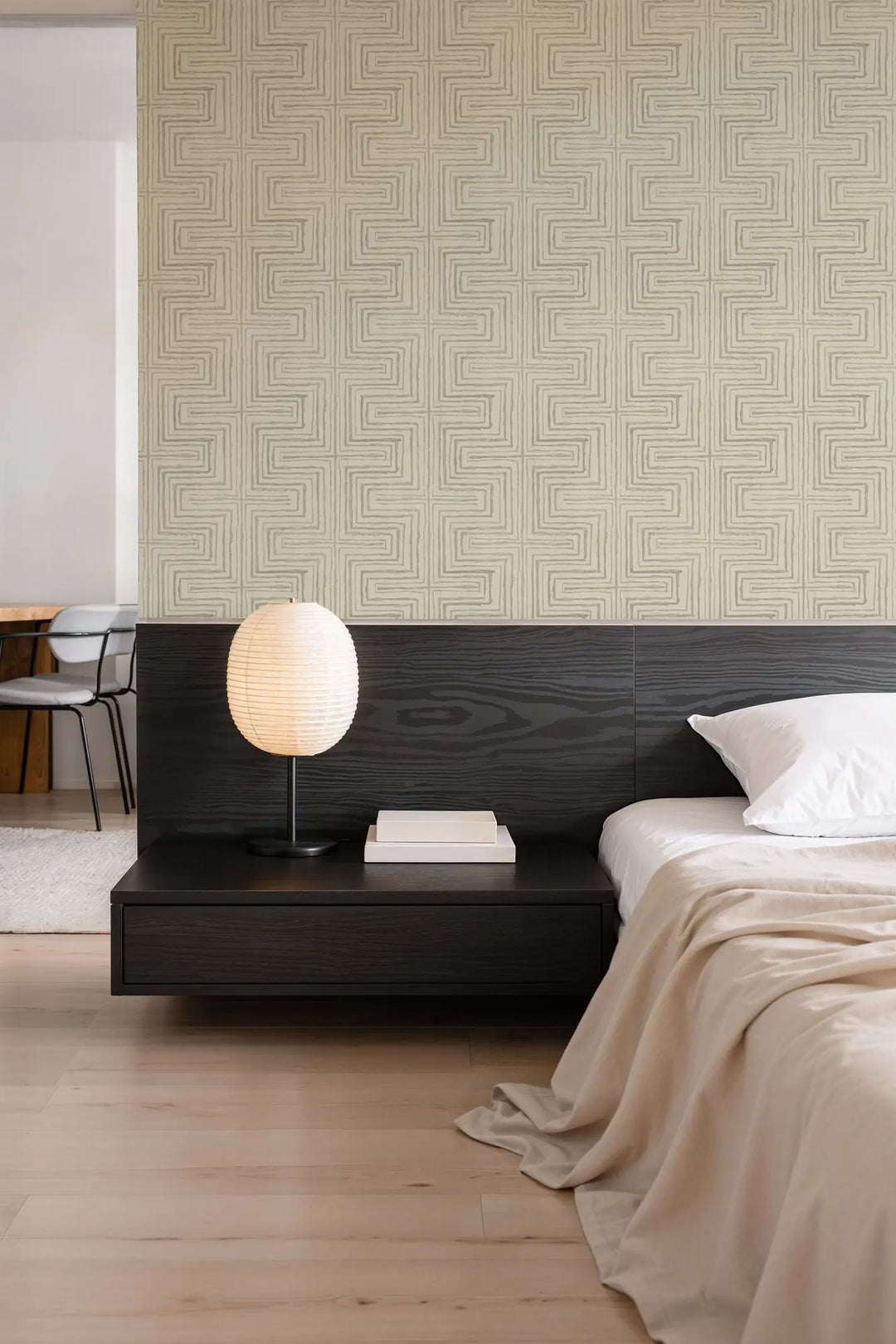 Cornered - Linen Wallpaper