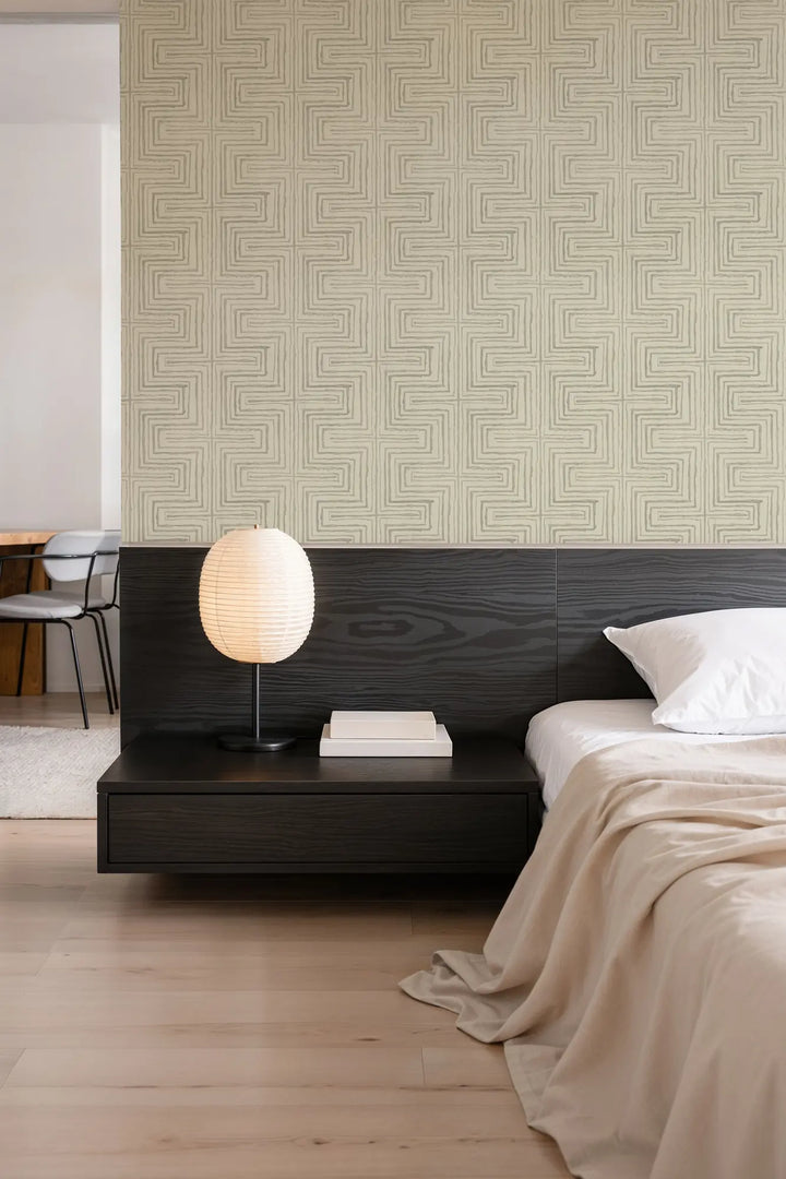 Cornered - Linen Wallpaper