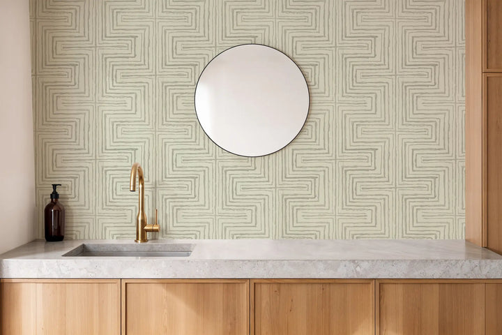 Cornered - Linen Wallpaper