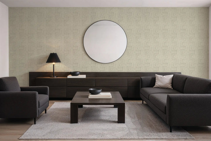 Cornered - Linen Wallpaper