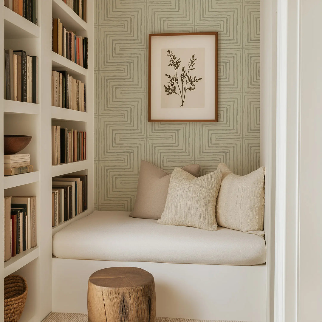 Cornered - Linen Wallpaper