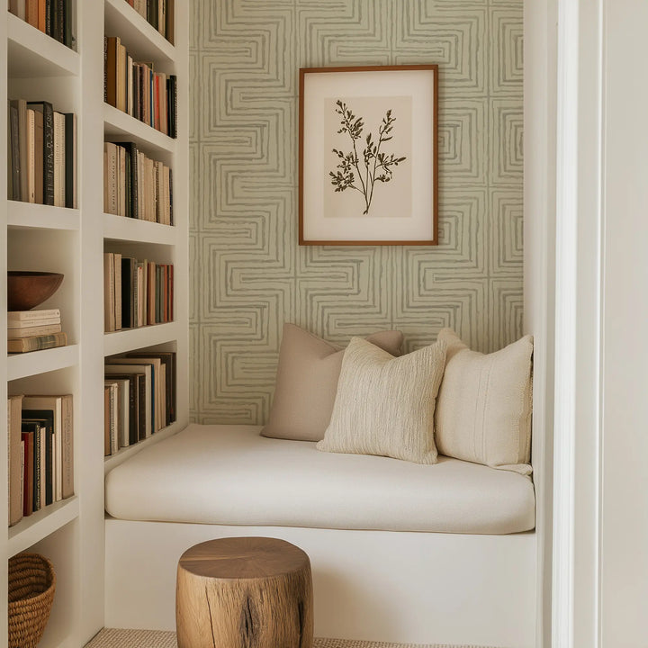 Cornered - Linen Wallpaper