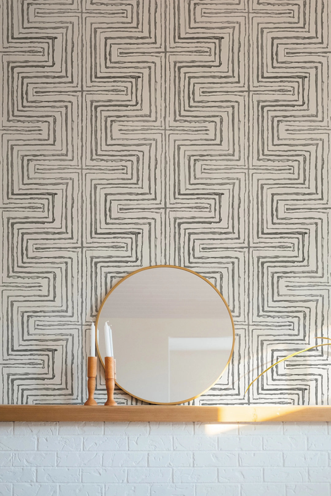 Cornered - White Stone Wallpaper